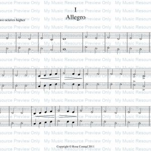 ‘Allegro’ from Rosamund Conrad’s Delightfully Easy Piano Duets: Book 1