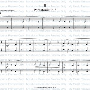 ‘Pentatonic in 3’ from Rosamund Conrad’s Delightfully Easy Piano Duets: Book 1