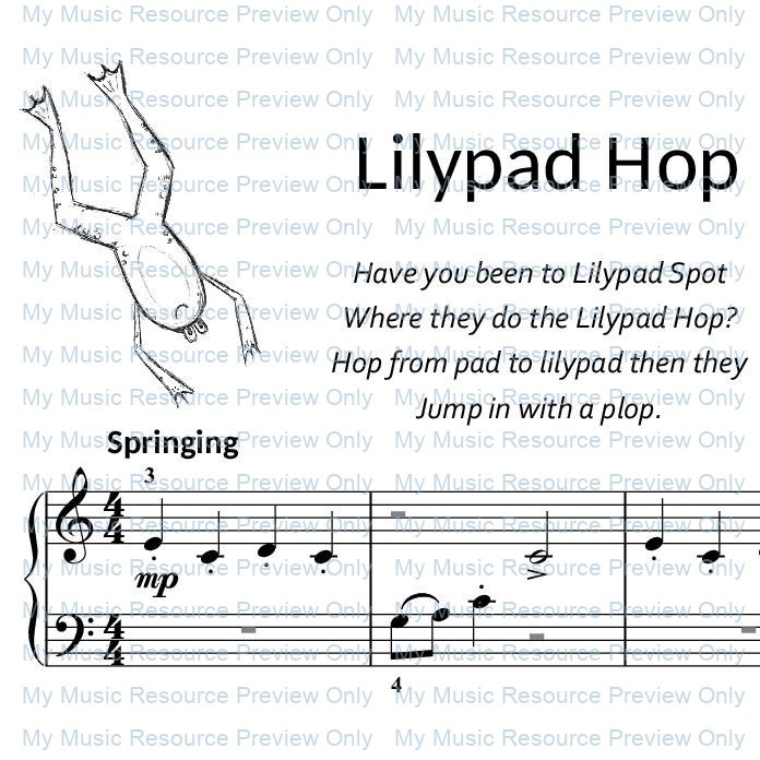 Lilypad Hop from by Fun, Games and Party Pieces for Beginner Piano