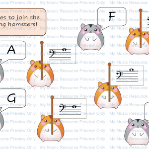 Note Reading Hamsters – Bass and Treble Clef