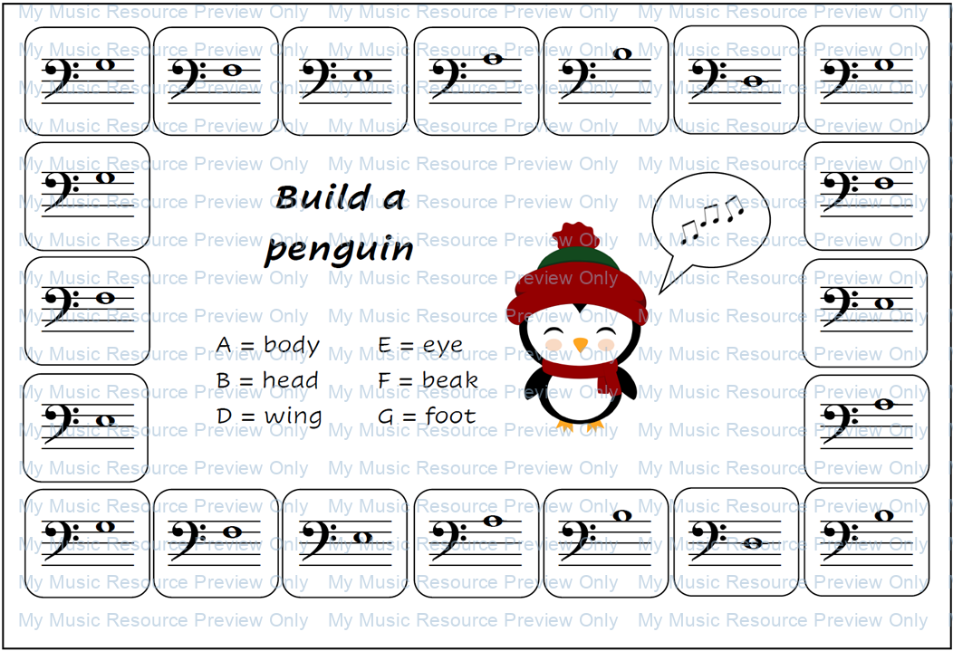 Penguin Note Recognition Game 5