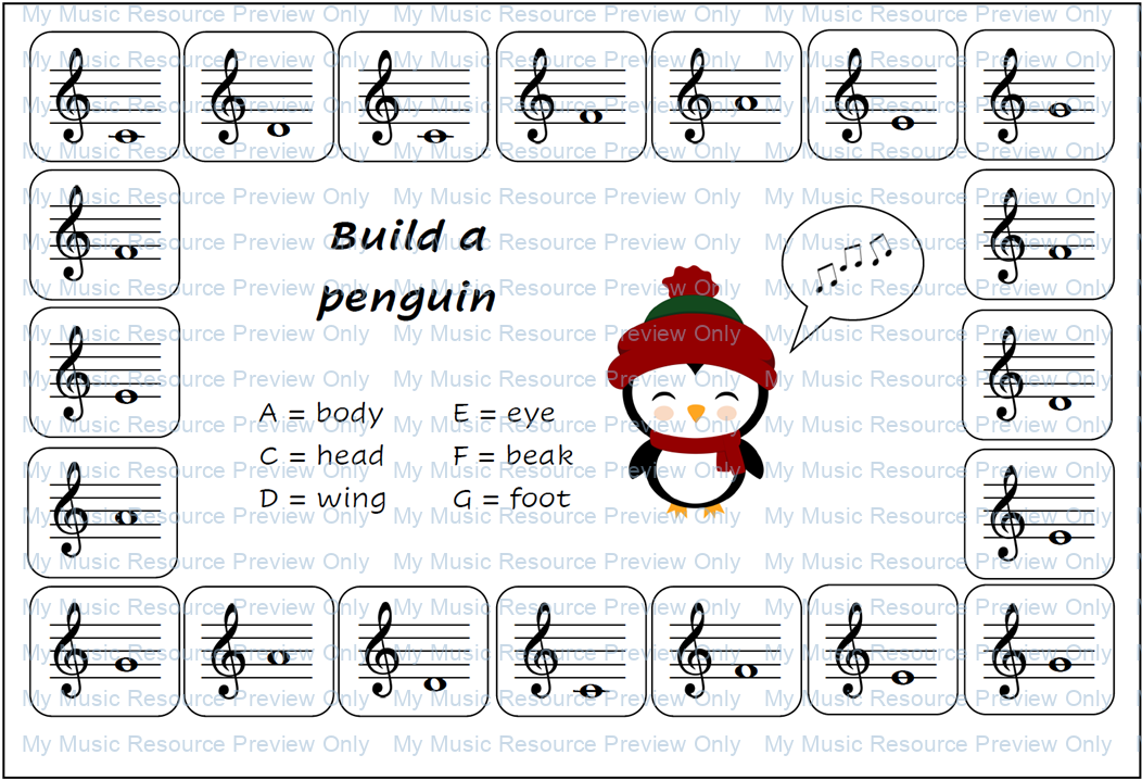 Penguin Note Recognition Game 2