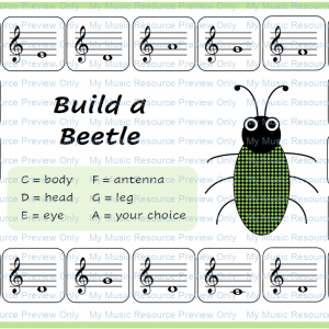 Build a Beetle – Treble Clef Note Recognition game