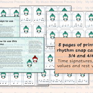 Penguin Snap Game – Time Signatures and Note Values