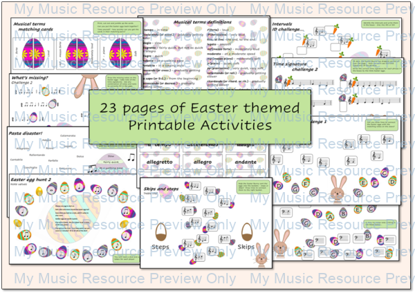 Easter Resource Collection Printable Activities Cover