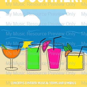 It’s Summer | Music Theory Game | Printable + Digital Version