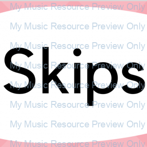 Steps and skips interval flashcards