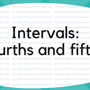 Interval Flashcards: 4ths and 5ths (steps and skips extension pack)