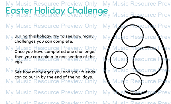 Easter Holiday challenge cover