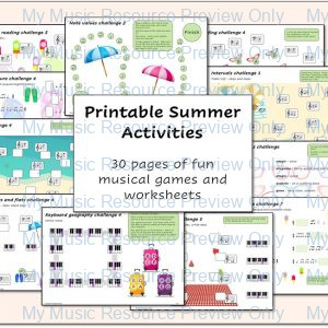 Printable Summer Activities