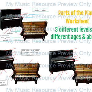 Parts of the Piano Worksheet