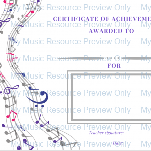 Certificate of achievement 1