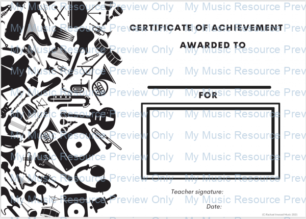 Certificate of achievement 3