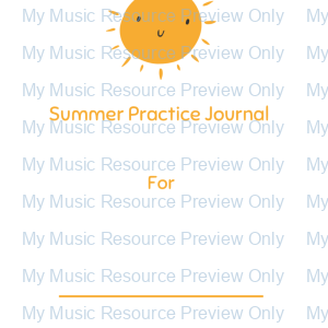 Summer Practice Journal