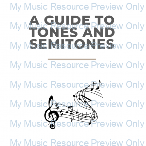 A Guide To Tones and Semitones Workbook Cover