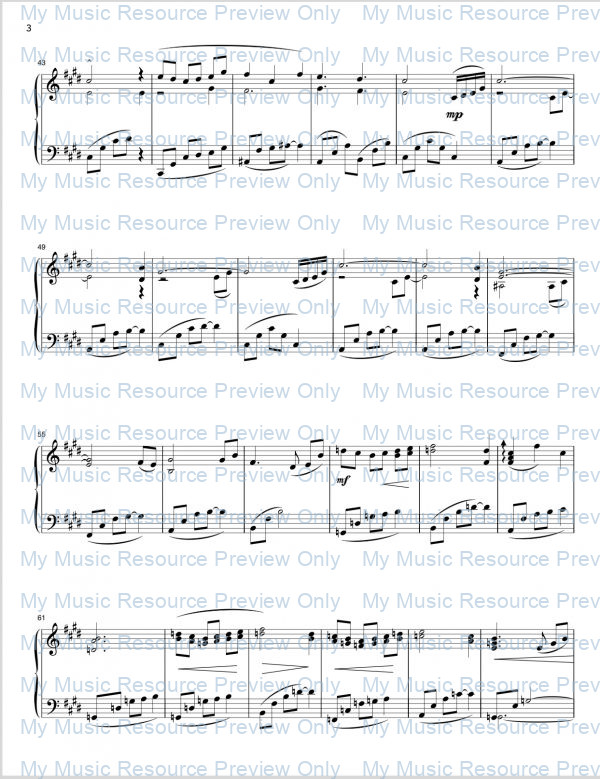 Christmas Fantasia Piano Page 3