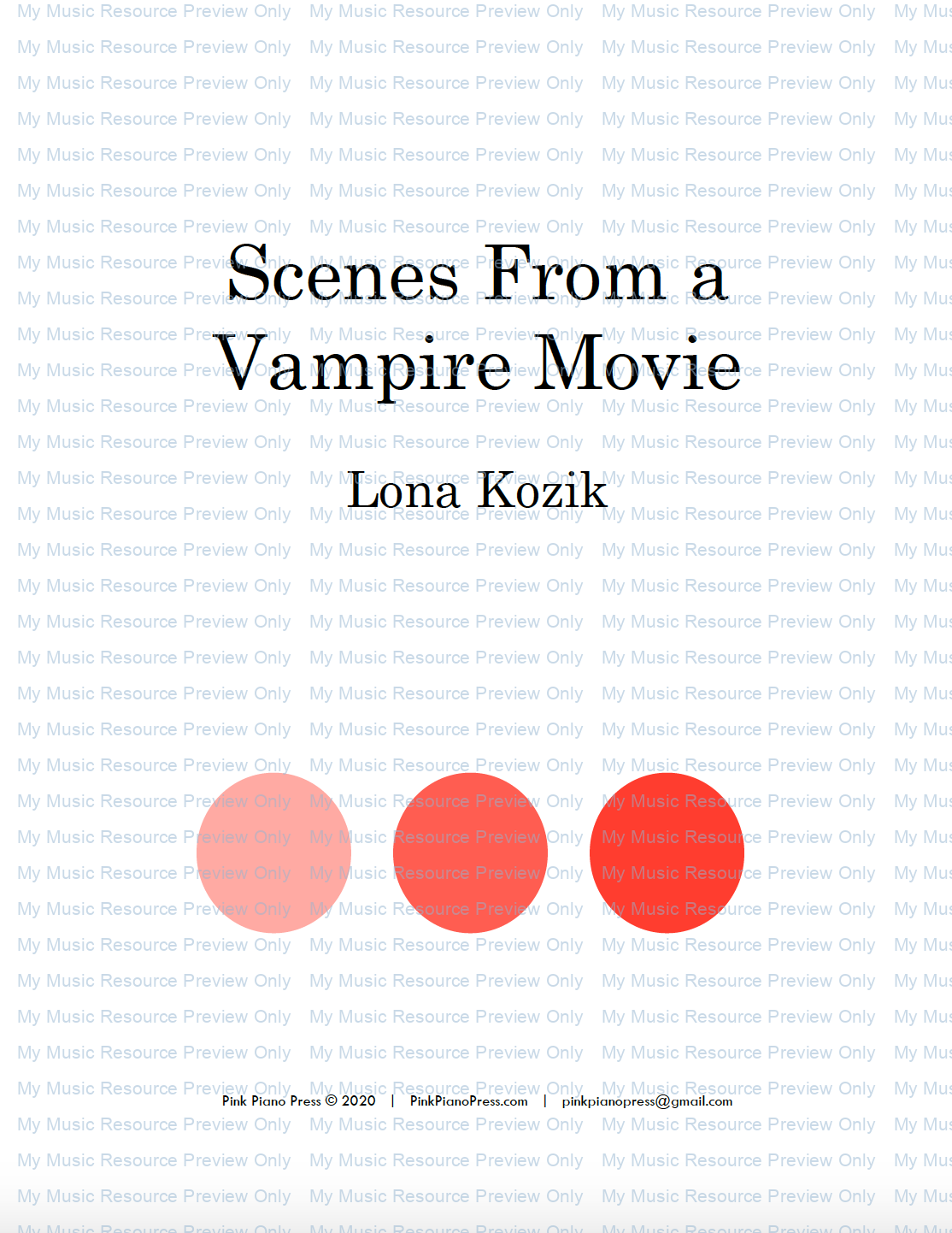 Scenes from a Vampire Movie by Lona Kozik