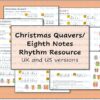 Christmas quavers eighth notes rhythm cover