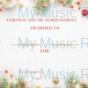 Music certificate pack: Certificate of achievement Christmas 4