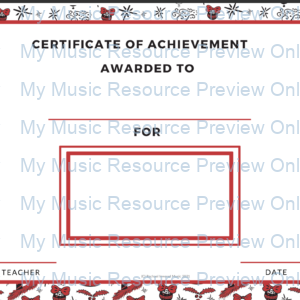 Christmas Music Certificates