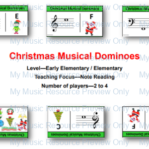 Christmas Musical Dominoes