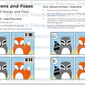 FREE 2022 Giveaway Day 10 – Raccoons and Foxes – Keyboard Sharps and Flats