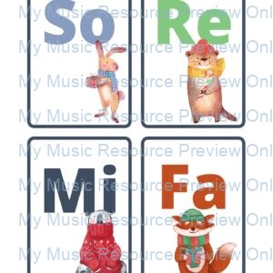 Major and Minor Scale Solfege Cards