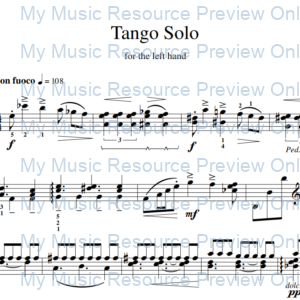 Tango solo for left hand