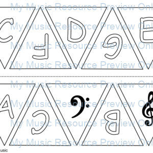 Musical alphabet flags