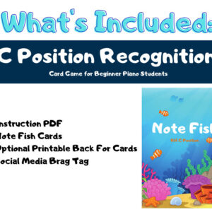 Note Fish Card Game – RH C Position Note Recognition