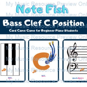 Note Fish Card Game – LH C Position Note Recognition