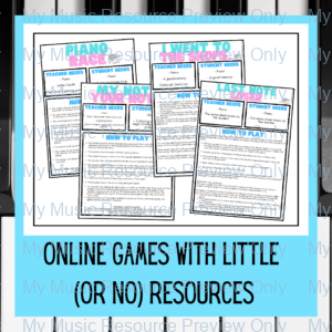 Online Games With Little (Or No) Resources