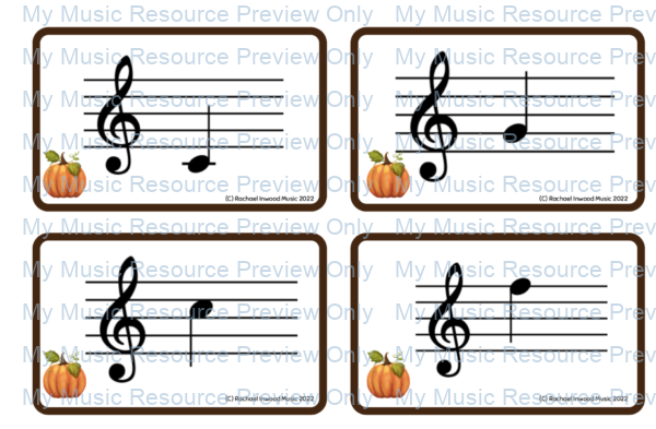 Pumpkin Puzzle: Music Game notes 1