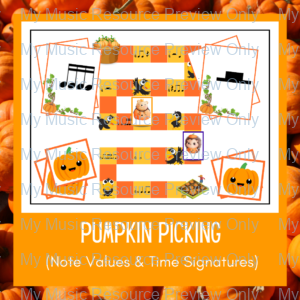 Pumpkin Picking | Note Values and Time Signature Game