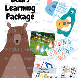 Rhythm Bears Beginner Level Music Card Games