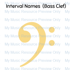 Interval Cards | Bass Clef