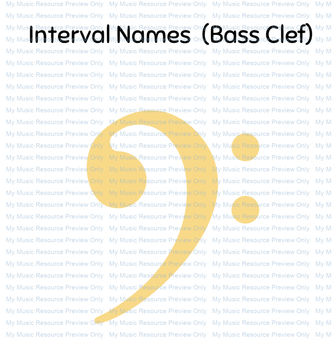 Interval Cards Bass Clef Cover