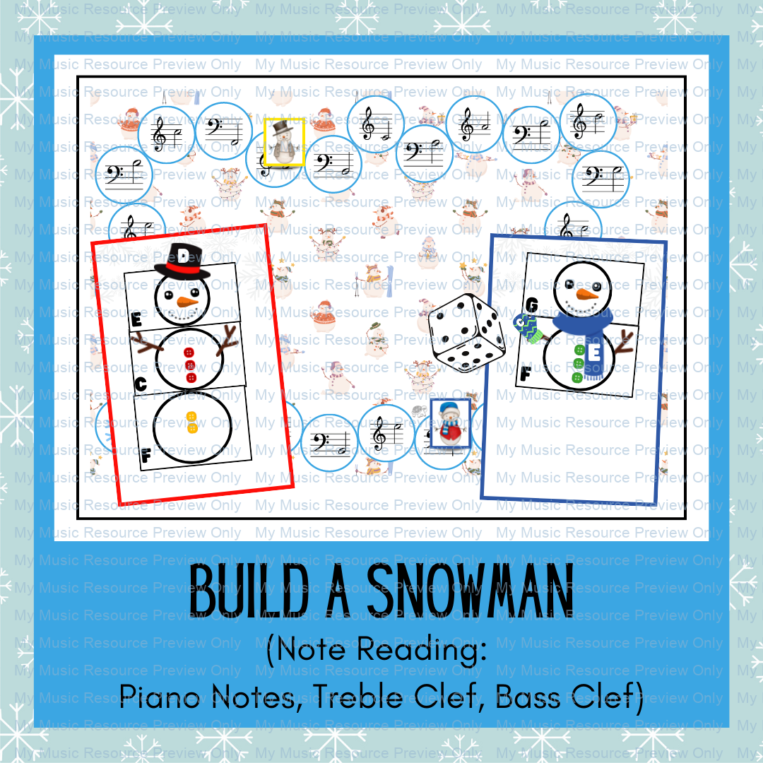 Build a Snowman note reading