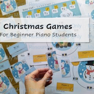 Christmas Games for Beginner Piano Students – Save 30%