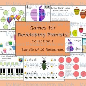40% Saving Bundle – Games for Developing Pianists (Collection 1)