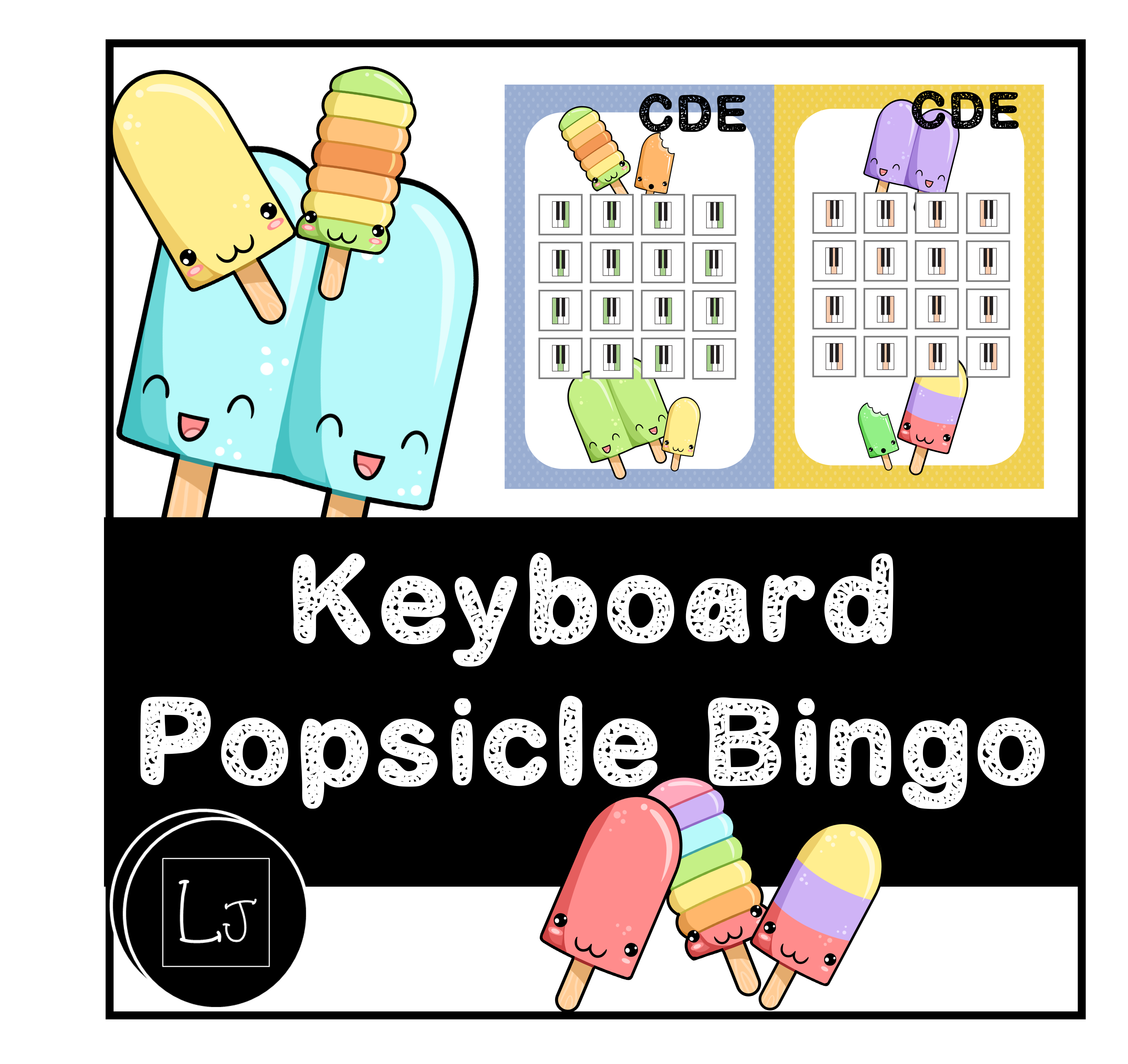 Keyboard Popsicle Bingo cover