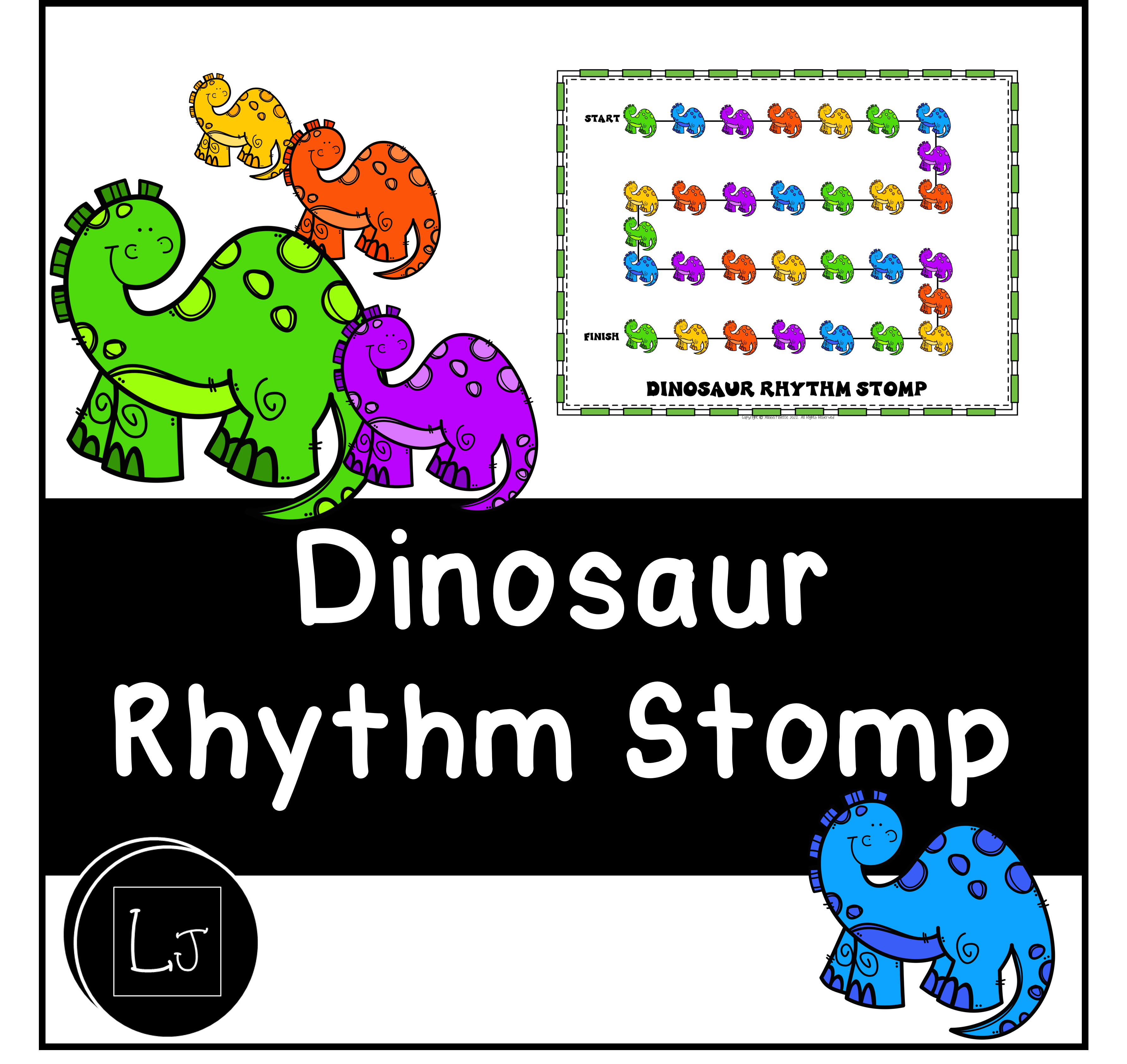 Beginner rhythms dinosaur stomp