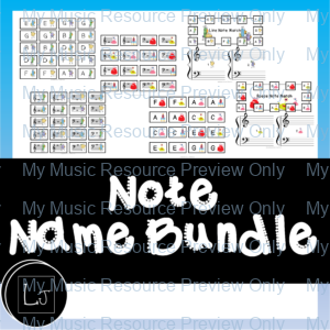 Music Note Name Bundle
