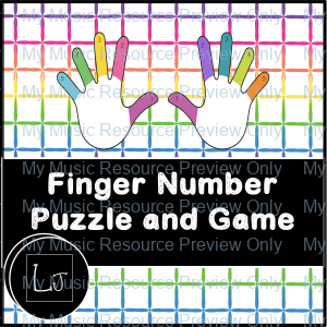 Piano Finger Puzzle and Game