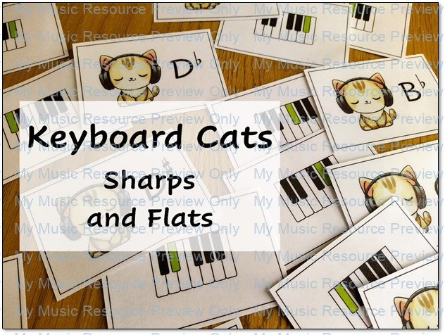 Keyboard cats sharps and flats