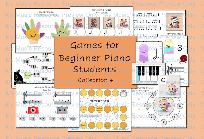 Games for beginner piano 4