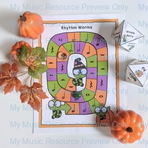 Rhythm Worms:  Halloween Rhythm Game