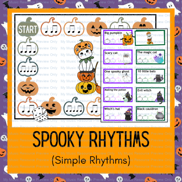 Spooky rhythms music game cover