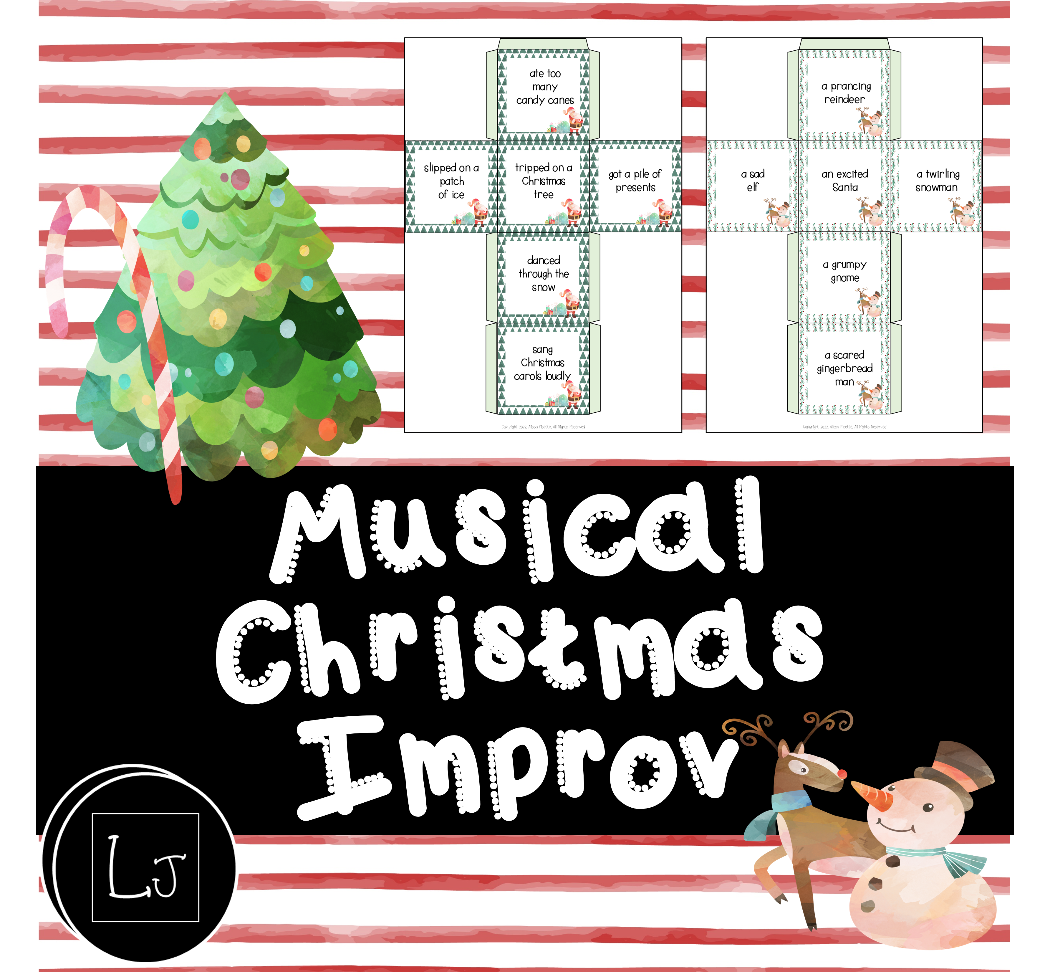 Christmas Improvisation Story Dice