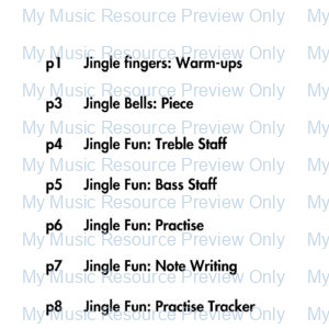 Jingle Bells Piano Activity Book | Primer Edition (Hands Separately)